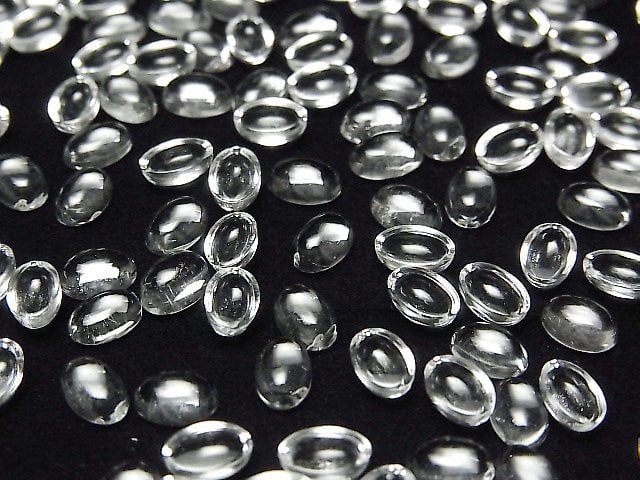 Kristall ovaler Cabochon 6x4mm 10Stücke