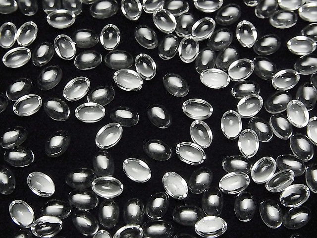 Kristall ovaler Cabochon 6x4mm 10Stücke