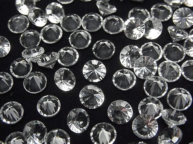 High Quality Crystal AAA Loose Stone Round Concave Cut 6x6mm 5pcs
