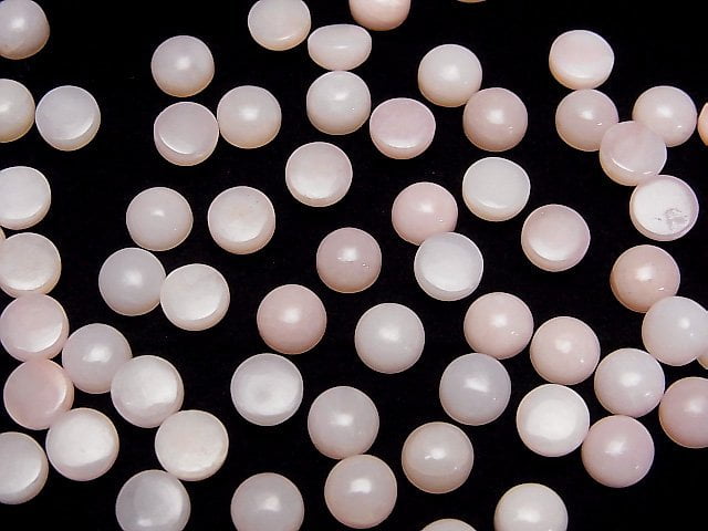 Rosa Opal AAA- runder Cabochon 6x6mm 5Stücke