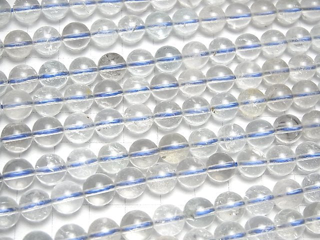 Natürlicher weißer Topas AA++ runde 8mm halbe oder 1strang Perlen (ca. 15 Zoll/36 cm)