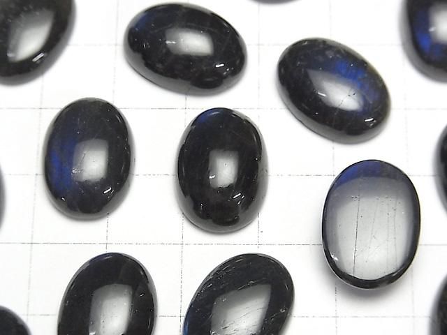 黑拉長石 AA+ 橢圓素面 18x13mm 1顆