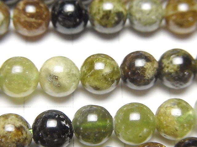 綠石榴石 AA 圓珠 8mm 一串 (約15英寸/36公分)