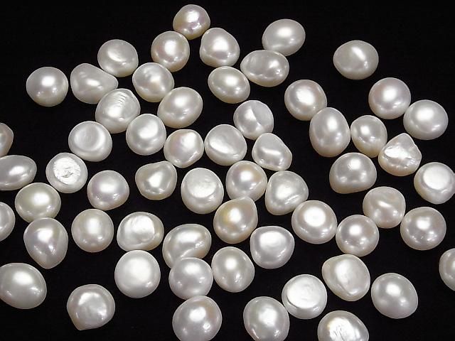 Fresh Water Pearl AAA- Loose stone Potato -Baroque 12-14mm White 2pcs