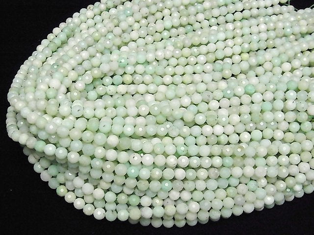 Hochwertig! Chrysopras AA 128Facettierte Runde 6mm halb oder 1Strang Perlen (ca. 15 Zoll/37 cm)