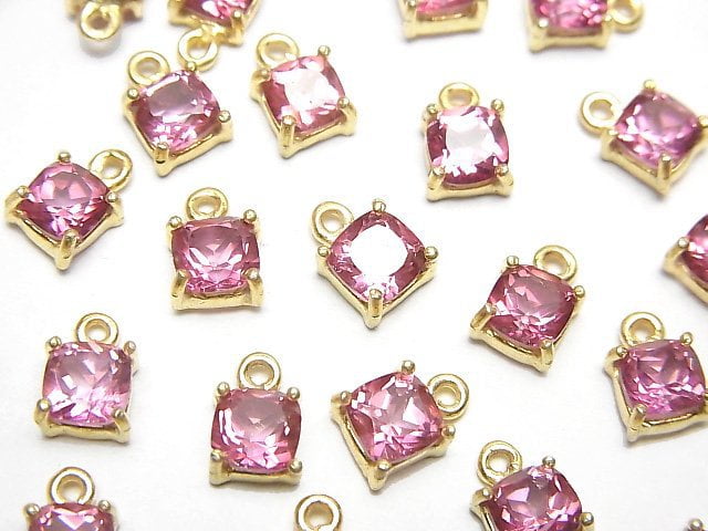 Bezel Setting, Topaz Gemstone Beads