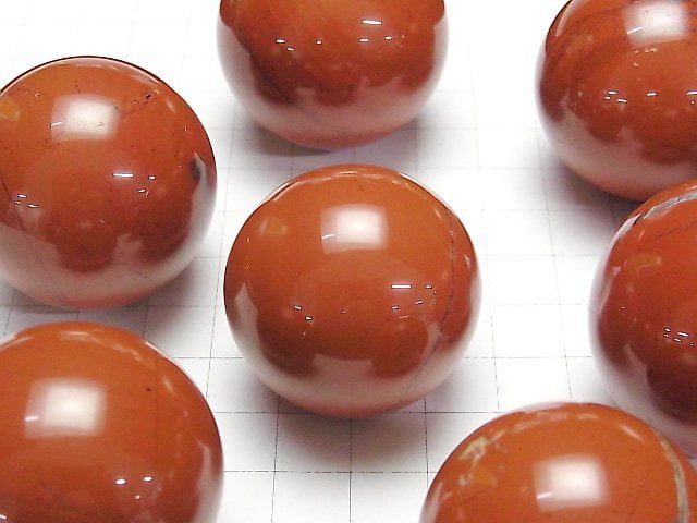 Roter Jaspis Kugel, rund 34-37mm 1 Stück