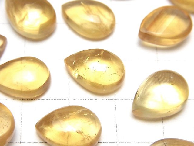 黃水晶 AA++ 梨形素面 14x10公釐 2顆
