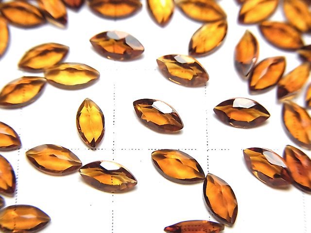 高品質馬德拉黃水晶 AAA 裸石 馬眼刻面 6x3mm 10顆