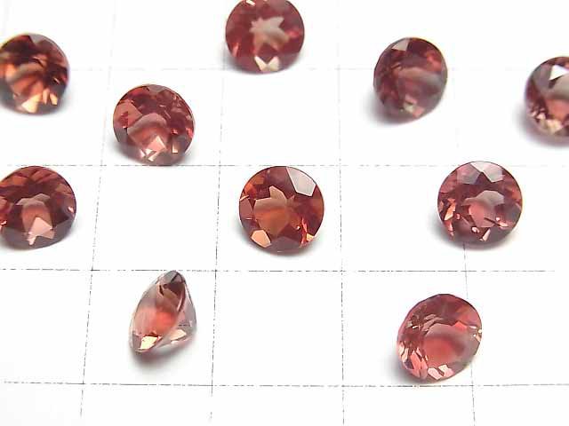 Hochwertiger Andesin AAA lose Stein rund facettiert 7x7mm 1 Stück