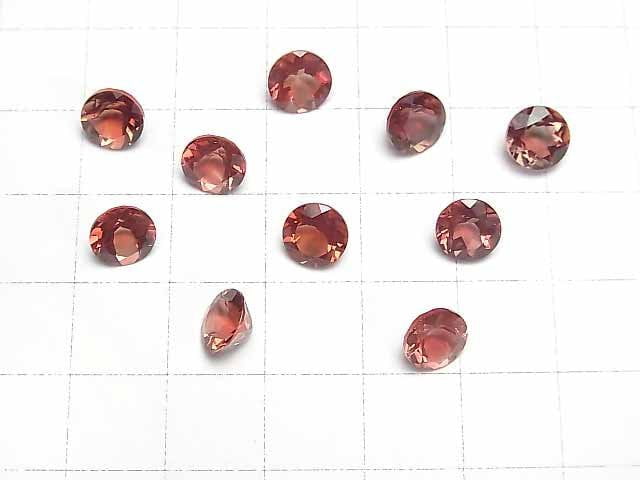 Hochwertiger Andesin AAA lose Stein rund facettiert 7x7mm 1 Stück