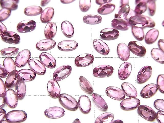 Hochwertiger Malaya Granat AAA Lose Stein Oval Facettiert 5x3mm 3 Stück