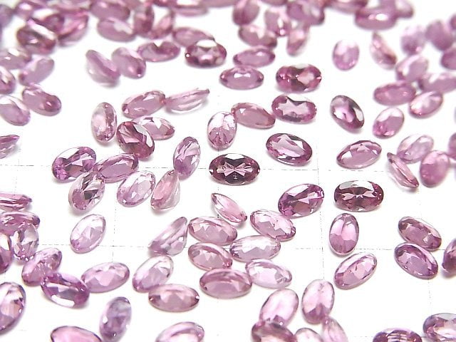 Hochwertiger Malaya Granat AAA Lose Stein Oval Facettiert 5x3mm 3 Stück