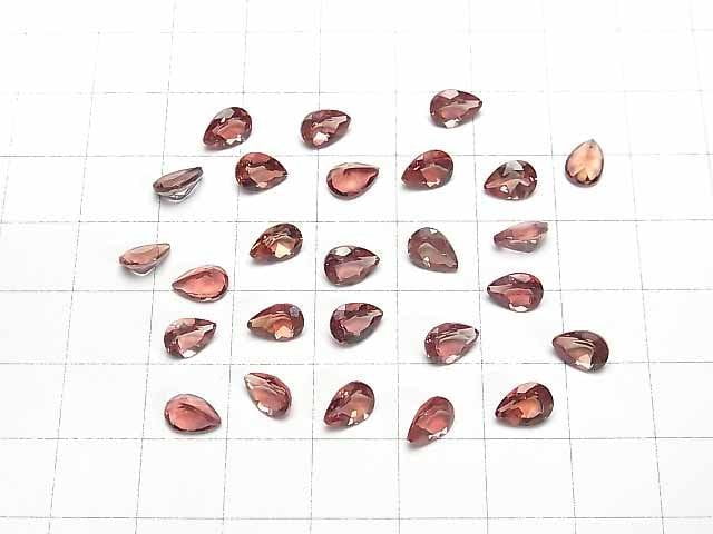 Hochwertiger Andesin AAA loser Stein, birnenförmig, facettiert, 7x5mm, 1 Stück