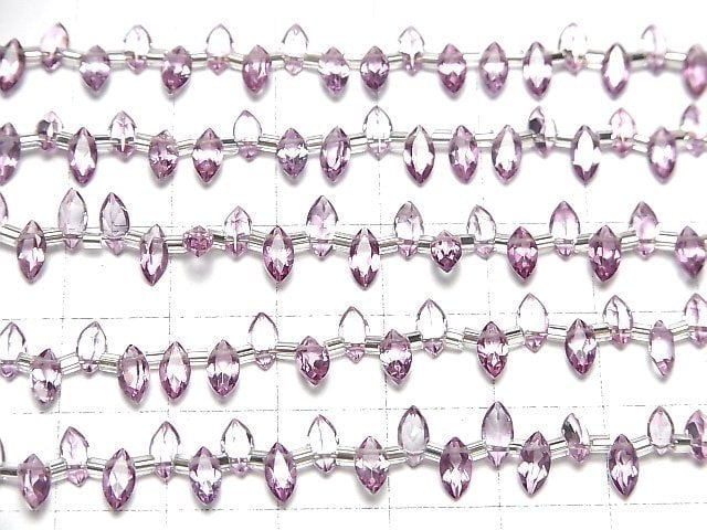 Hochwertiger rosa Topas AAA Marquise Facettiert 6x3mm 1 Strang Perlen (28 Stück)