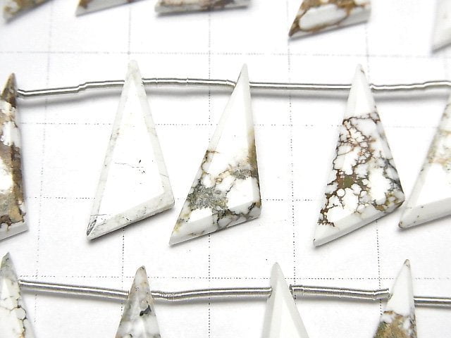 Wild Horse AAA- Flat Triangle 1strand beads (8pcs )