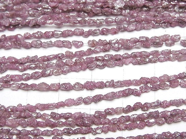 Rosa Diamant Roh Nugget halbe oder 1Strang Perlen (ca. 15inch/38cm)
