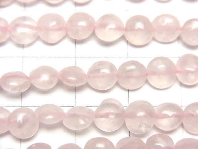粉晶 AA+ 錢幣珠 1串 (約15英吋/36公分)
