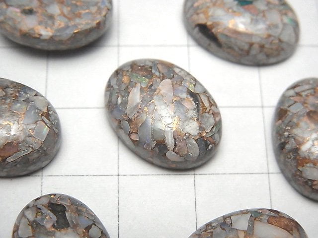 Copper Opal AAA Oval Cabochon 18x13mm 2pcs