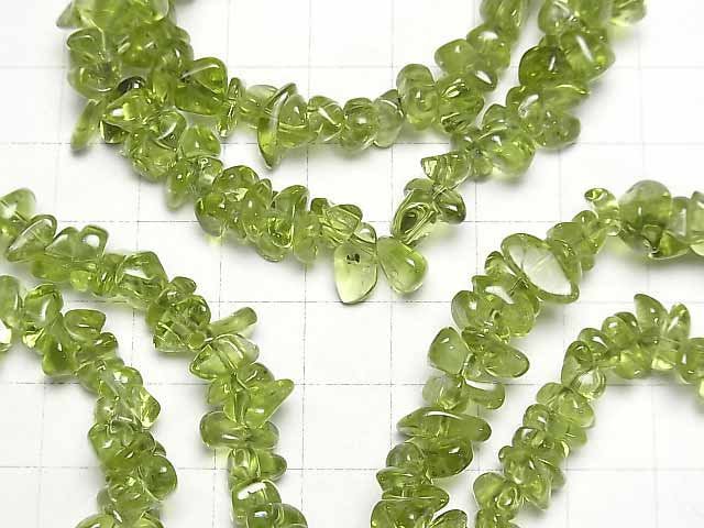 Peridot AAA- Chips (Kleine Nuggets) Armband