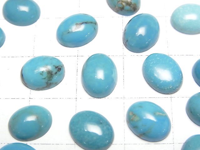 綠松石 AAA 橢圓蛋面 10x8公釐 3顆