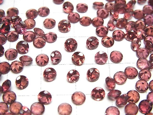 High Quality Pink Garnet AAA Loose stone Round Faceted 4x4mm 10pcs