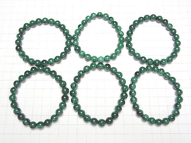 Malachit AA+ Rund 8mm Augenachat-Armband