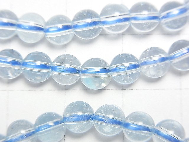 高品質天藍色托帕石 AA++ 圓形 5mm 手鍊