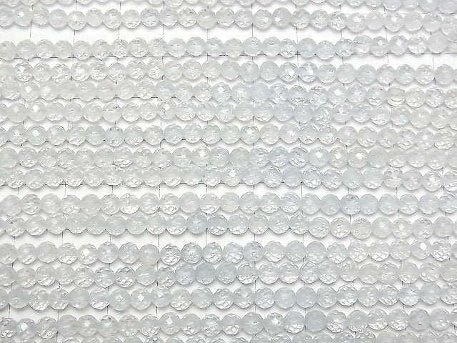 High Quality! Natural White Topaz AA++ Faceted Round 4mm 1strand beads (aprx.15inch/37cm)
