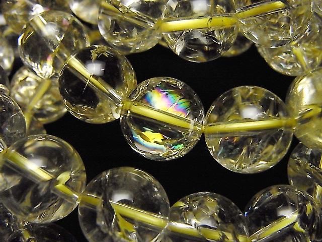 檸檬虹膜石英 AAA 圓形 12mm 手鍊