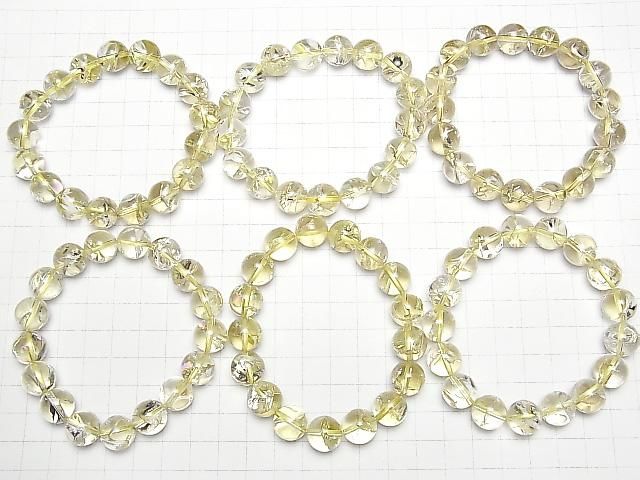 Zitronen-Iris-Quarz AAA rund 12mm Armband