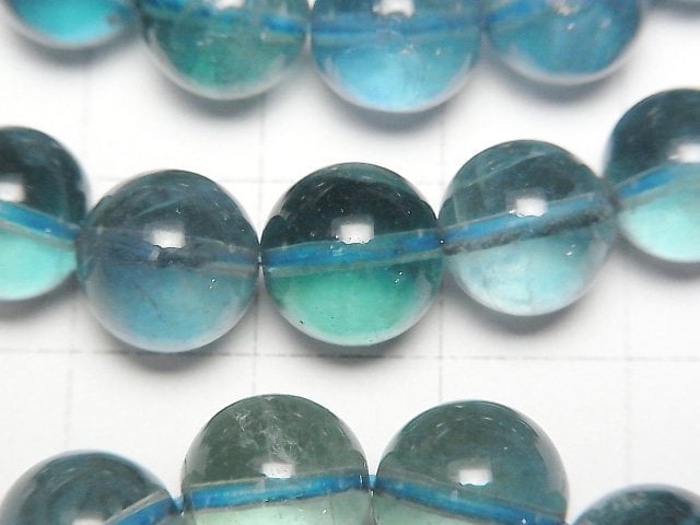 藍綠色螢石 AAA 圓珠 10mm 手鍊