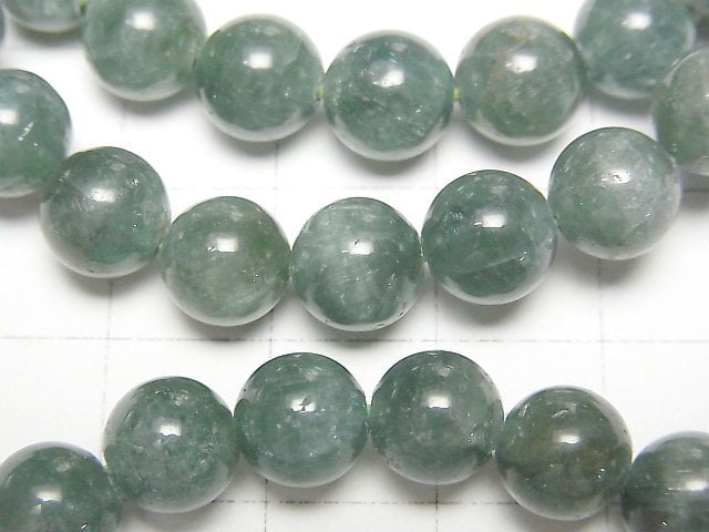 Grüner Apatit Katzenauge AA++ rund 8mm Armband
