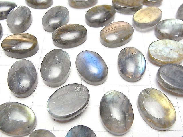 Labradorit AA++ Oval Cabochon 18x13mm 2Stück