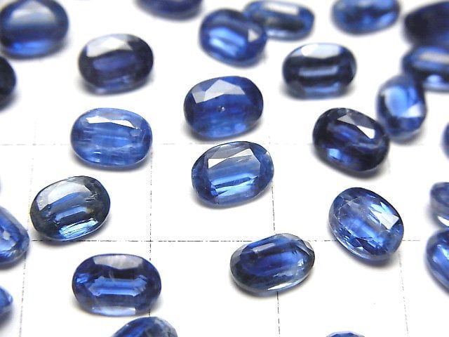Hochwertiger Kyanit AAA lose Stein oval facettiert 7x5mm 3 Stück