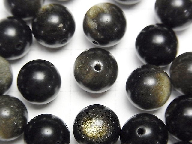 金曜石 AAA 半穿孔圓珠 10mm 10顆
