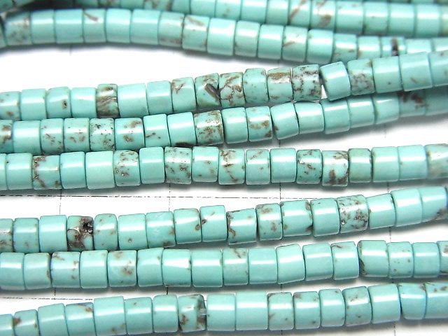 Magnesite Turquoise Rondelle (Heishi )3x3x2mm 1strand beads (aprx.15inch/37cm)
