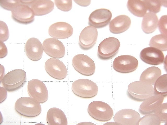 番石榴石英 AAA 橢圓形素面蛋面 6x4mm 10顆