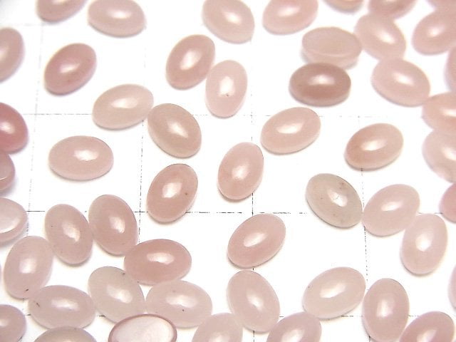 Guava Quarz AAA ovaler Cabochon 6x4mm 10 Stück