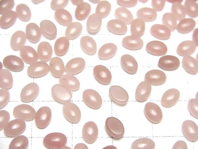 Guava Quarz AAA ovaler Cabochon 6x4mm 10 Stück