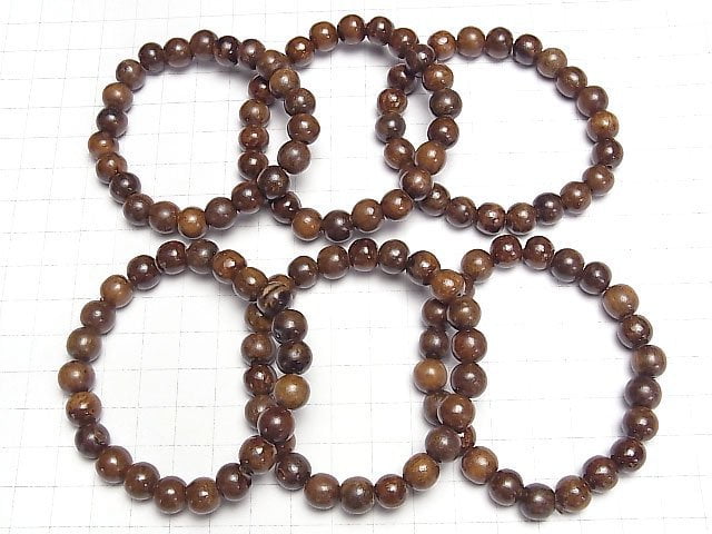 Malaysisches Agarholz rundes 9mm Armband