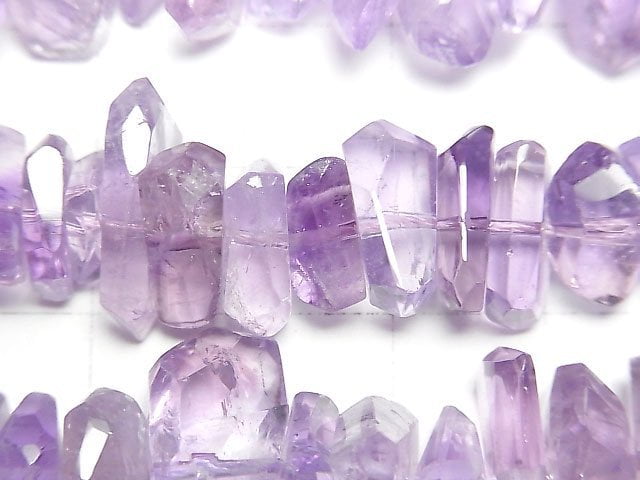 粉色紫水晶 AAA - 刻面塊狀半串或1串珠子 (約15英吋/38公分)