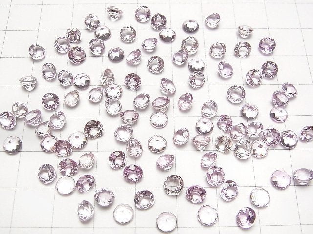 Hochwertiger Kunzit AAA Lose Stein Rund Facettiert 5x5mm 1Stück