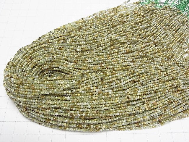 Grossulargranat AA+ Rund 2mm 1Strang Perlen (ca. 15 Zoll/38 cm)