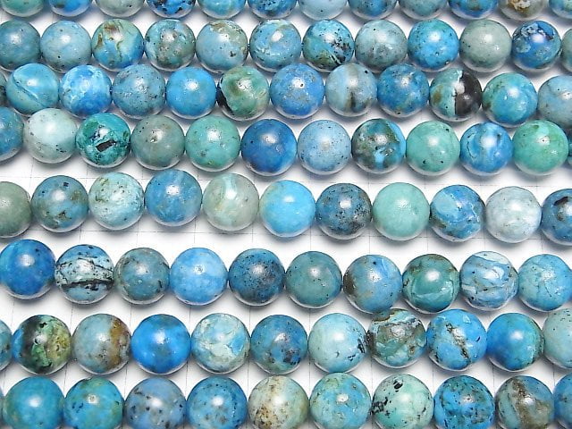Blauer Opal AA+ Runde 10mm halb oder 1Strang Perlen (ca. 15 Zoll/36 cm)