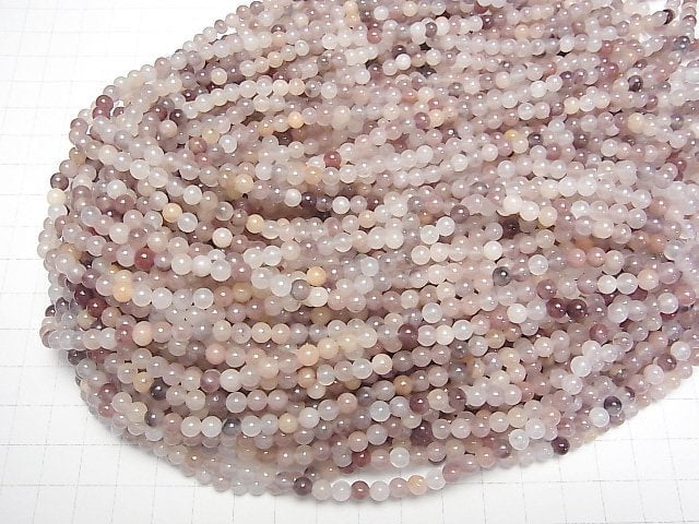 Multicolor-Quarz Rund 4mm 1Strang Perlen (ca. 15 Zoll/36 cm)