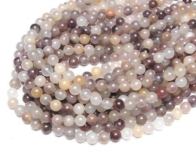 Multicolor-Quarz Rund 8mm 1Strang Perlen (ca. 14 Zoll/35 cm)