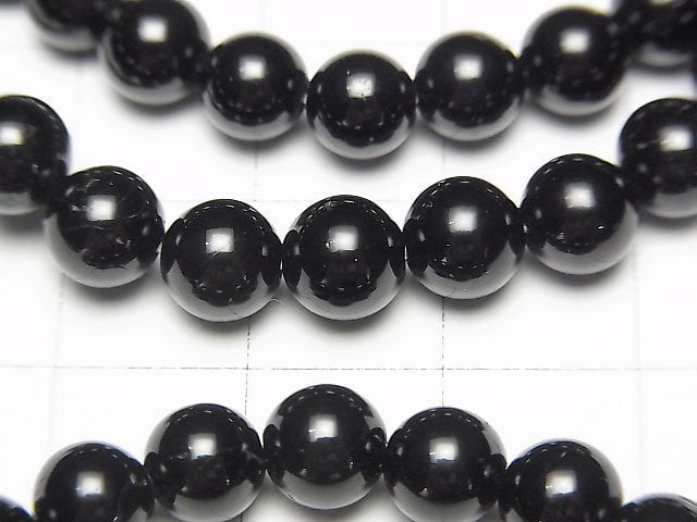 Black Tourmaline AAA-Round 6mm Bracelet
