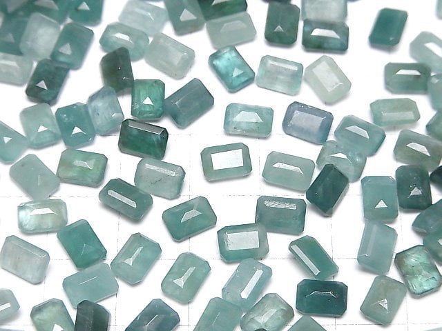 Grandidierit AA++ Lose Steine Rechteckig Facettiert 7x5mm 3Stk