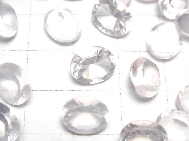 High Quality Rose Quartz AAA Loose stone Oval Concave Cut 10x8mm 2pcs